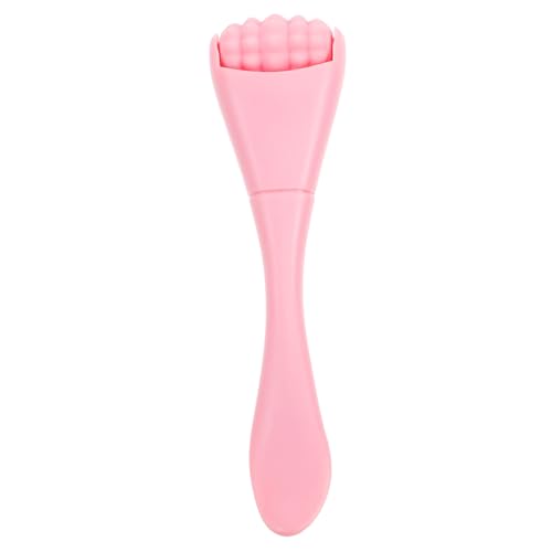 CLISPEED Doppelkopf Augenmassage Roller mit Silikon Augencremespatel Leichtes Handliches Design zur Reduzierung von Augenschwellungen und Dunklen Ringen Fördert Cremeeinzug für Frauen und von CLISPEED