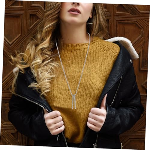 CLISPEED Drumsticks Halskette Damen Metall Anhänger Trommelstöcke Schmuck Kreatives Design Musikliebhaber Geschenk von CLISPEED