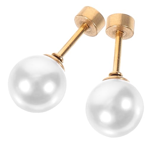 CLISPEED Edelstahl Perlenohrringe Damen Ohrstecker Klassisch Elegant Hypoallergen Schmuck für Alltag und Festliche Anlässe CLISPEED Edelstahl Perlenohrringe Damen Ohrstecker Klassisch Elegant Hypoallergen Schmuck für Alltag und Festliche Anlässe von CLISPEED