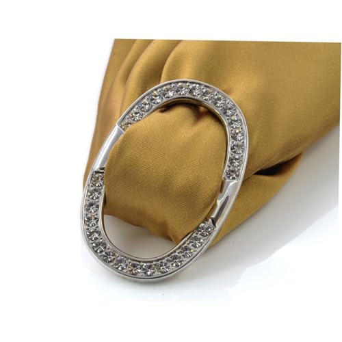 CLISPEED Silberner Schalring Aus Hochwertiger Legierung Schalschnalle Schalclip Schalklemme Dekorativer Schmuck Für Schals Und Tücher Einfaches Design von CLISPEED