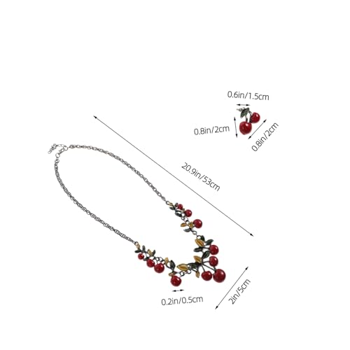 CLISPEED Elegantes Damen Schmuckset Ohrringe Halskette Hochzeit Brautschmuck für Festliche Anlässe und Besondere Events CLISPEED Elegantes Damen Schmuckset Ohrringe Halskette Hochzeit Brautschmuck für Festliche Anlässe und Besondere Events von CLISPEED