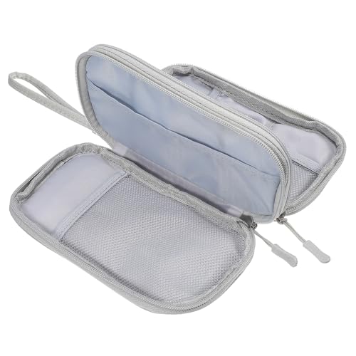 CLISPEED Elektronische Kabeltasche Organizer Doppellagig PU Material Langlebig mit Reißverschluss Große Kapazität für USB Ladekabel Reise Elektronikzubehör Tragbare Aufbewahrungstasche für CLISPEED Elektronische Kabeltasche Organizer Doppellagig PU Material Langlebig mit Reißverschluss Große Kapazität für USB Ladekabel Reise Elektronikzubehör Tragbare Aufbewahrungstasche für von CLISPEED