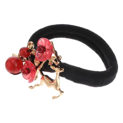CLISPEED Elk Haargummi aus Weichem Material Design Elastisches Haarband für Dünnes und Dickes Haar Modisches Haarschmuck Accessoire für Frauen und Mädchen Bequem und Sicher Zufällige Farbe von CLISPEED