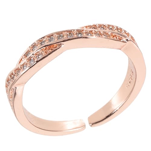 CLISPEED Eröffnung Damen Ring Einsteller Zierlich Schmuck Hochzeit Einfach Silberringe Verstellbare Klingeln Damen Ringe Frauen Gold Verstellbare Ringe Einstellbare Zirkonringe Kupfer CLISPEED Eröffnung Damen Ring Einsteller Zierlich Schmuck Hochzeit Einfach Silberringe Verstellbare Klingeln Damen Ringe Frauen Gold Verstellbare Ringe Einstellbare Zirkonringe Kupfer von CLISPEED
