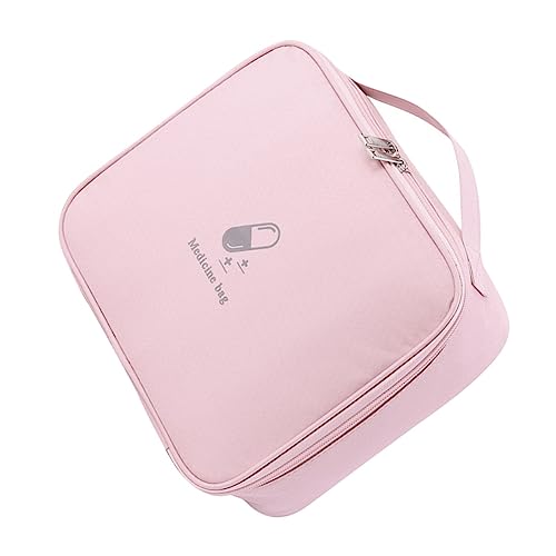 CLISPEED Portable Medizin Aufbewahrungstasche wasserdichte Erste-Hilfe-Tasche Aus Oxford Große Kapazität Für Outdoor-Reisen Und Notfälle Praktisch Für Medikamente Und Pflegeartikel von CLISPEED