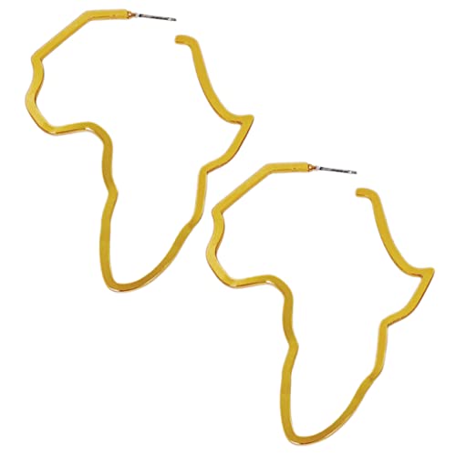 CLISPEED Afrikanische Karte Ohrstecker Damen Schmuck Ohrringe Für Frauen Und Teenager-mädchen Modernes Und Einzigartiges Design Hypoallergen Und Langlebig CLISPEED Afrikanische Karte Ohrstecker Damen Schmuck Ohrringe Für Frauen Und Teenager-mädchen Modernes Und Einzigartiges Design Hypoallergen Und Langlebig von CLISPEED