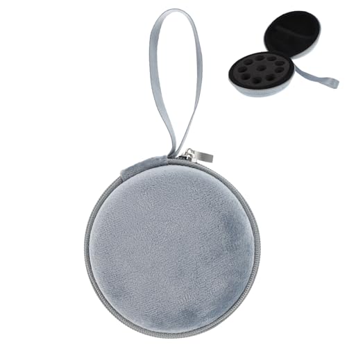 CLISPEED Fächer Ätherische Öle Tasche Tragbar Samt Organizer mit Wasserdichtem Schwamm Einsatz für Nagellack und Reise und Alltag Blau Flaschen von CLISPEED