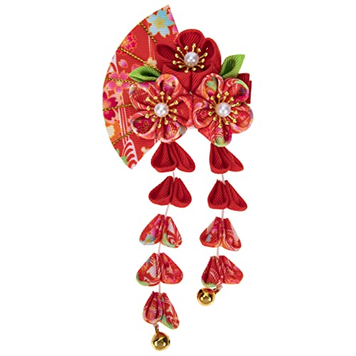 CLISPEED Fächerförmige Haarspange mit Langen Quasten Traditioneller Haarschmuck für Mädchen Perfektes Kostümzubehör für Hochzeiten Festivals und Besondere Anlässe aus Strapazierfähigem von CLISPEED