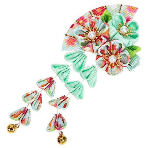 CLISPEED Fans Shape Haarnadel mit Quaste Japanisches Haarornament für Hochzeiten Karneval und Besondere Anlässe Perfektes Accessoire für Damen von CLISPEED