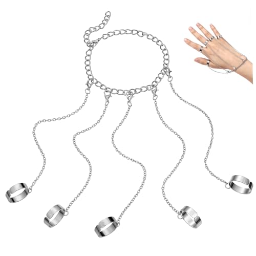 CLISPEED Fashion Chain Ring für Frauen Verstellbarer Punk Finger Schmuck mit Offenem Design Retro Link Kette für Geburtstage Hochwertige mit Feiner Verarbeitung CLISPEED Fashion Chain Ring für Frauen Verstellbarer Punk Finger Schmuck mit Offenem Design Retro Link Kette für Geburtstage Hochwertige mit Feiner Verarbeitung von CLISPEED