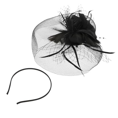 CLISPEED Federn Kopfschmuck Halloween Haarband Transparent Optik Zarte Feder Haar Kostüm Party Requisite Festival Kopfschmuck Accessoire von CLISPEED