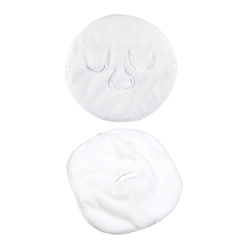 CLISPEED Feuchtigkeitsspendendes Gesichtsmaske Handtuch Teilig Fleece Hautfreundlich Weich Heiß Kalt Kompresse Gesichtsdampfer für Beauty Masken und Hautpflege von CLISPEED