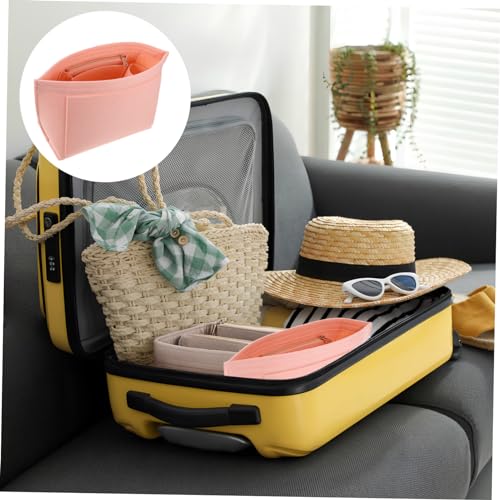 CLISPEED Filz Handtaschen Organizer Einsatz Für Damen Taschen Mit Viel Stauraum Für Schlüssel Geldbörse Und Kleine Gegenstände Leicht Und Tragbar Für Organisation Im Freien von CLISPEED