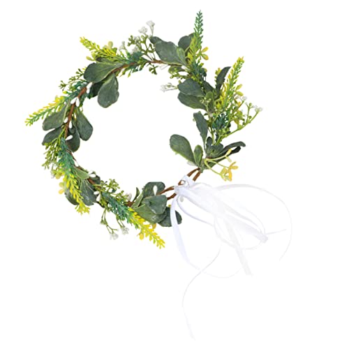 CLISPEED Floral Wreath Haarband mit Künstlicher Lavendelblüte Handgefertigtes Leichtes Blumenhaarband für Damen Eleganter Haarschmuck für Hochzeit Party Strandurlaub und Besondere Anlässe von CLISPEED