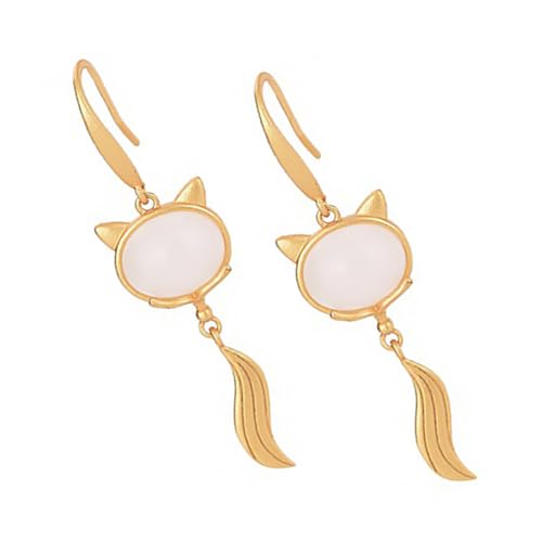CLISPEED Fox Ohrringe Damen Dangle Schmuck Vintage Stil Leicht und Komfortabel Für Festival Alltag Party von CLISPEED