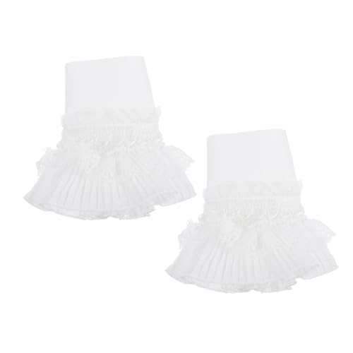 CLISPEED Frilled Lace Fake Sleeves Damen Spitzenmanschetten Dekorative Ärmelaufsätze Verstellbar Für Pullover Blusen Festliche Kleidung CLISPEED Frilled Lace Fake Sleeves Damen Spitzenmanschetten Dekorative Ärmelaufsätze Verstellbar Für Pullover Blusen Festliche Kleidung von CLISPEED