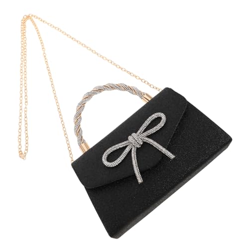 CLISPEED Funkelnde Glitzer Handtasche mit Schleifenakzent für Hochzeiten Partys und Formelle Anlässe Leichtes Design CLISPEED Funkelnde Glitzer Handtasche mit Schleifenakzent für Hochzeiten Partys und Formelle Anlässe Leichtes Design von CLISPEED
