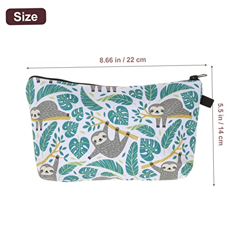 CLISPEED Gedruckte Tragbare Kosmetiktasche mit Baumfaultier Robuster Dacron Makeup Organizer für Damen als und Reise Accessoire von CLISPEED