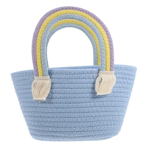 CLISPEED Gewebter Regenbogentasche Tragbare Strandtasche Große Kapazität für Sommer Picknick und Freizeit Stilvolle Handtasche für Damen CLISPEED Gewebter Regenbogentasche Tragbare Strandtasche Große Kapazität für Sommer Picknick und Freizeit Stilvolle Handtasche für Damen von CLISPEED
