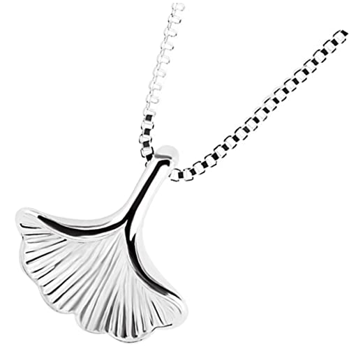 CLISPEED Halskette Mit Ginkgoblatt Anhänger Für Damen Ästhetische Schlüsselbeinkette Minimalistisches Design Geschenkidee Für Frauen Für Hochzeiten Und Partys von CLISPEED