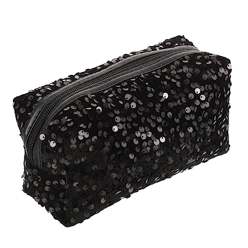 CLISPEED Personalisierte Kosmetiktasche Mit Pailletten-Design Große Kapazität Für Hautpflegeprodukte Make-up-Handtasche Für Damen Tragbare Reise-Aufbewahrungstasche von CLISPEED