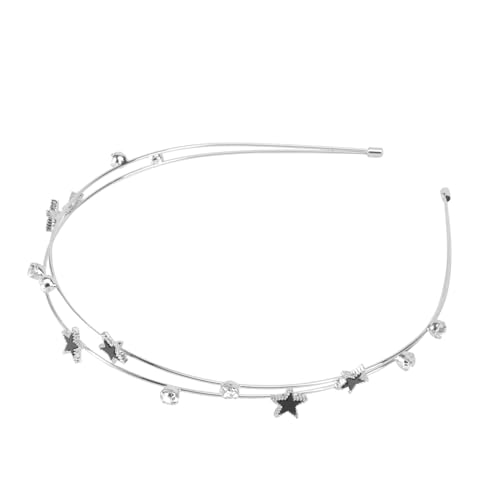 CLISPEED Glitzernder Stern Haarschmuck mit Funkelnden Strasssteinen Stilvolles Haarband für Damen und Mädchen Festlicher Haarschmuck für Hochzeit Party und Besondere Anlässe von CLISPEED