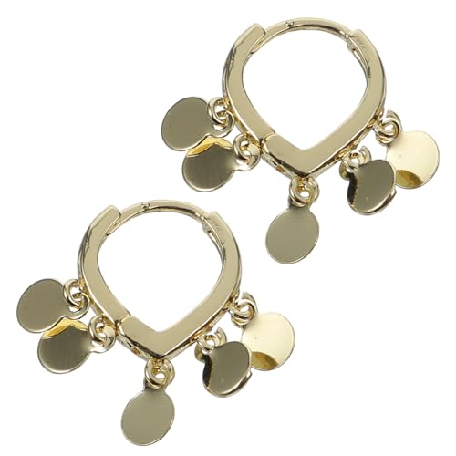 CLISPEED Goldene Creolen Ohrringe Damen mit Disc Anhänger Leichte Ohrschmuck für Frauen und Teenager Ästhetische Zarte Schmuck Accessoires für Besondere Anlässe CLISPEED Goldene Creolen Ohrringe Damen mit Disc Anhänger Leichte Ohrschmuck für Frauen und Teenager Ästhetische Zarte Schmuck Accessoires für Besondere Anlässe von CLISPEED