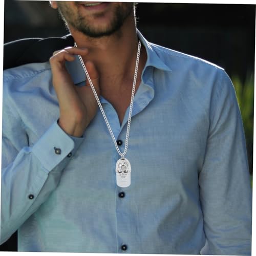 CLISPEED Gothic Skull Urne Halskette aus Langlebiger Anhänger Tierurne Schmuck für Männer und Frauen Einzigartiger Memorial Keepsake Öffnbarer Urnenanhänger von CLISPEED