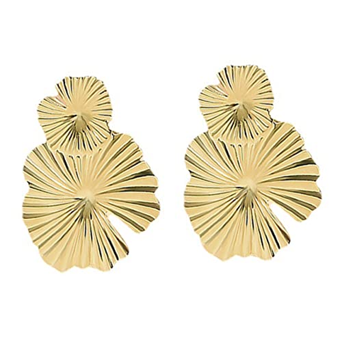 CLISPEED Kleine Goldene Blumenohrringe Statement-ohrhänger Für Damen Ohrschmuck Blütenblatt-ohrringe Modische Ohrringe Für Frauen von CLISPEED