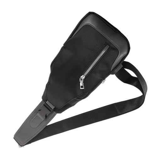 CLISPEED Große Herren Sling Bag mit USB ladeanschluss Leichter Multifunktionaler Brustbeutel für Outdoor Reisen Shopping und Alltag Sichere Reißverschluss tasche Modisches Schwarzes Design CLISPEED Große Herren Sling Bag mit USB ladeanschluss Leichter Multifunktionaler Brustbeutel für Outdoor Reisen Shopping und Alltag Sichere Reißverschluss tasche Modisches Schwarzes Design von CLISPEED