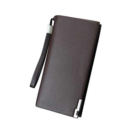 CLISPEED Reißverschlussgeldbörse Für Herren Aus Hochwertigem Pu Mit Großem Fassungsvermögen Für Kartenfächer Bargeld Und Ausweise Einfaches Design Für Geschäft Und Alltag Geeignet Als Gesch von CLISPEED