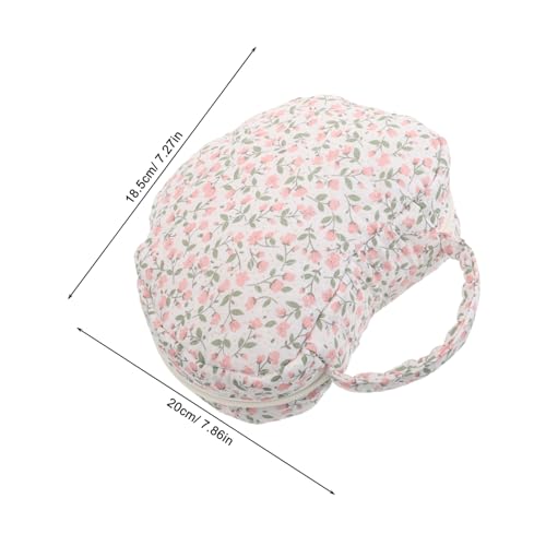 CLISPEED Blumenbeutel Aus Große Kosmetiktasche Für Damen Make-up-Organizer Mit Reißverschluss Und Griff Für Reise Und Täglichen Gebrauch von CLISPEED