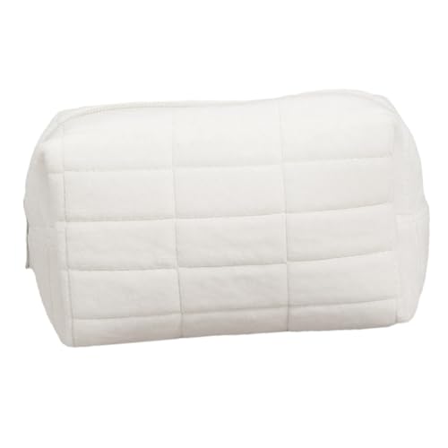 CLISPEED Große Kosmetiktasche Damen aus Polyester Tragbare Make Up Tasche mit Viel Stauraum Praktische Kulturbeutel für Reisen Langlebiger Canvas Organizer in Reinem Vielseitiger von CLISPEED