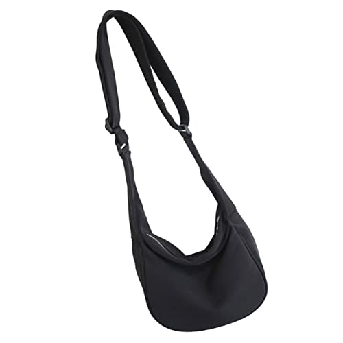 CLISPEED Große Nylon Schultertasche Damen Vintage Crossbody Bag mit Verstärkten Trägern Geräumig und Vielseitig für Freizeit Reisen Schule Geeignet als Umhängetasche und Tote Bag von CLISPEED