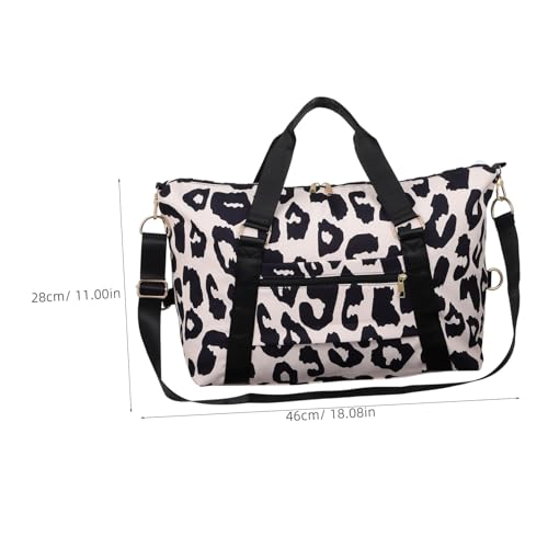 CLISPEED Große Reisetasche Damen Oxford Reisebag mit Kuhmuster Multifunktionale Aufteilung Wasserdichtes Fach Breiter Schultergurt für Kurztrips Fitness Strand Kabinengepäck von CLISPEED