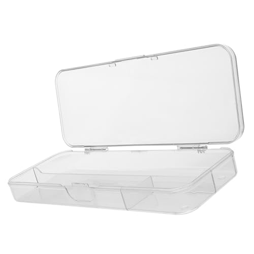 CLISPEED Große Transparente Stiftebox mit Sicherem Deckel Vielseitiger Organizer für Bleistifte Marker und Schreibwaren für Schule Büro und Zuhause Praktischer Aufbewahrungsbehälter von CLISPEED