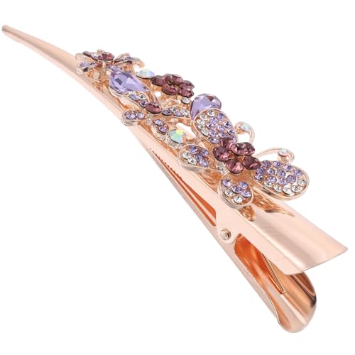 CLISPEED Große Vintage Haarklammer Damen mit Funkelnden Strasssteinen Leichter Haarklip für Dünnes Haar Eleganter Haarschmuck für Party Alltag und Geschenkidee von CLISPEED