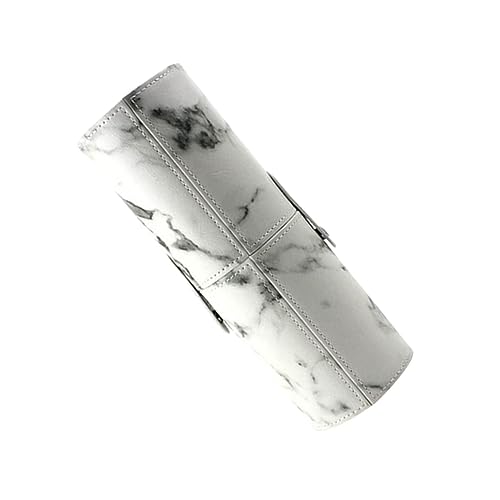 CLISPEED Marmorierte Kosmetikpinseltasche Tragbar Kompakt und Geräumig für Damen Reise Make Up Pinselhalter Kosmetik Aufbewahrung von CLISPEED