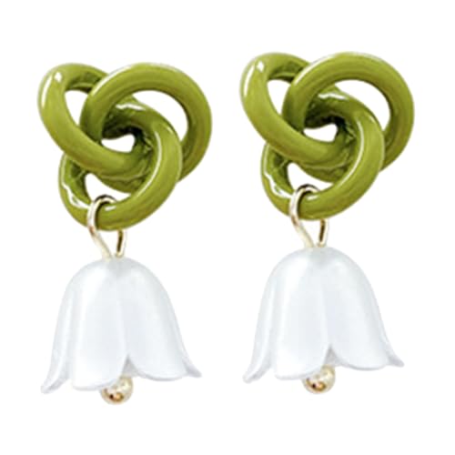 CLISPEED Grüne Glockenblumen Ohrringe Damen Hängend Leicht Legierung Tropfen Ohrschmuck Elegant Alltag Festlich Schmuck CLISPEED Grüne Glockenblumen Ohrringe Damen Hängend Leicht Legierung Tropfen Ohrschmuck Elegant Alltag Festlich Schmuck von CLISPEED