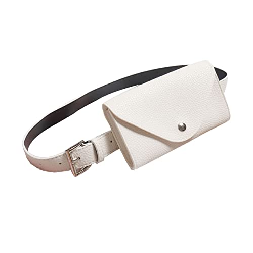 CLISPEED Mini-gürteltasche Aus Pu Für Damen Beige Mit Abnehmbarer Gürteloption Als Handtasche Oder Hüfttasche Tragbar Kompakter Umschlag-Handytasche Für Ausweise Und Schlüssel von CLISPEED