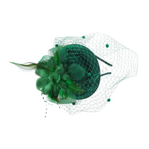 CLISPEED Fascinator Haarclip Damen Vintage Netz Stirnband Hochzeitsaccessoire Atmungsaktives Design Für Teeparty Bankett Und Besondere Anlässe von CLISPEED