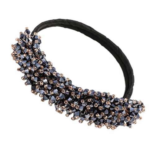 CLISPEED Haardutt Maker Eleganter Donut Bun Curler für Damen und Mädchen Handgefertigtes Haar Accessoire in Klassischem Dunkelblau Einfach Anzuwenden für Stilvolle Frisuren bei Alltag und von CLISPEED