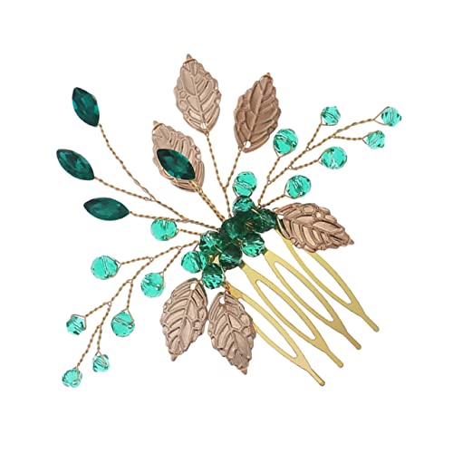 CLISPEED Haarkamm Für Hochzeiten Mit Blättern Stilvolles Haarschmuck Zubehör Für Frauen Leicht Integrierbar Für Besondere Anlässe von CLISPEED