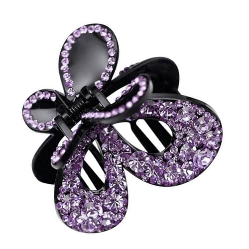 CLISPEED Haarklammer Schmetterling mit Strasssteinen Modischer Haarschmuck Damen Stabiler Haarclip für Eleganten Dekorative Haarspange für Alltag und Besondere Anlässe Langlebiges Design von CLISPEED