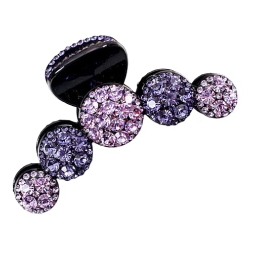 CLISPEED Haarklammer mit Funkelnden Strasssteinen Violett für Dickes und Dünnes Haar Modisches Haar accessoire für Frauen und Mädchen Schnelles Styling Dekorativ und Komfortabel von CLISPEED