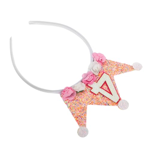 CLISPEED Haarreif für Mädchen Verstellbares Diadem für Geburtstag Glitzer Haarband für Kindergeburtstage Hochzeiten und Kostümpartys und Leicht von CLISPEED