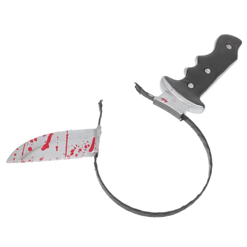 CLISPEED Halloween Haarreif Messer Design aus Robustem Kunststoff Leicht und Komfortabel Einsetzbar für Damen Cosplay und Kostümpartys Auffälliges Accessoire für Gruselige Verkleidungen von CLISPEED