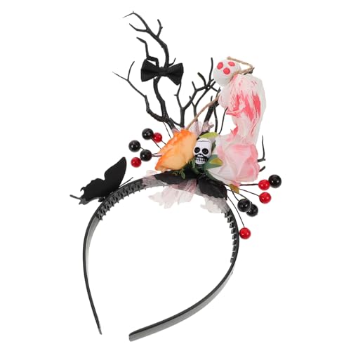 CLISPEED Halloween -haar-accessoires Mexikanisches Stirnband Halloween-schädel-stirnband Tierhaarreifen Kostüm Plastik von CLISPEED