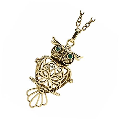 CLISPEED Halskette für Frauen mit Kreativen Eulen Design Aromatherapie Diffusor Vintage Stil Stilvolles Schmuckstück für Besondere Anlässe und CLISPEED Halskette für Frauen mit Kreativen Eulen Design Aromatherapie Diffusor Vintage Stil Stilvolles Schmuckstück für Besondere Anlässe und von CLISPEED