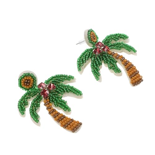 CLISPEED Handgefertigte Bohemische Kokospalmen Ohrringe Leichte Baumelnde Tropfenohrringe für Frauen Hawaii Beach Theme Schmuck für Sommerurlaub und Tropische Strandpartys CLISPEED Handgefertigte Bohemische Kokospalmen Ohrringe Leichte Baumelnde Tropfenohrringe für Frauen Hawaii Beach Theme Schmuck für Sommerurlaub und Tropische Strandpartys von CLISPEED